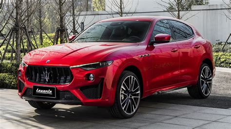 2019 Maserati Levante Trofeo Launch Edition, Crossover Car, Red Car, SUV, Car, Luxury Car, HD ...