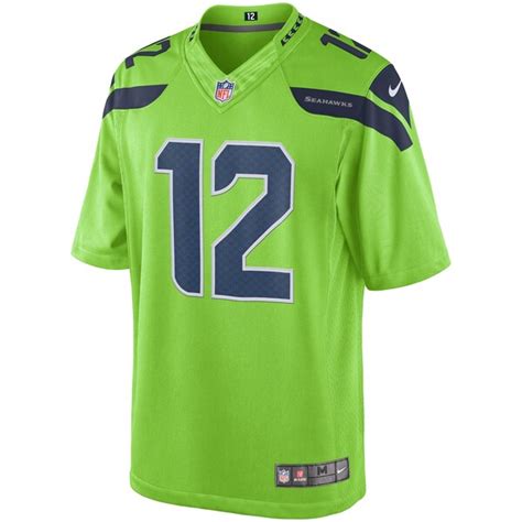 12 Fan Seattle Seahawks Nike Color Rush Limited Jersey - Green ...