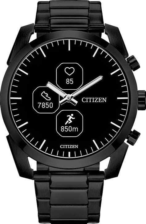 Amazon.com: Citizen CZ Smart PQ2 42mm Hybrid Black Smartwatch with YouQ ...