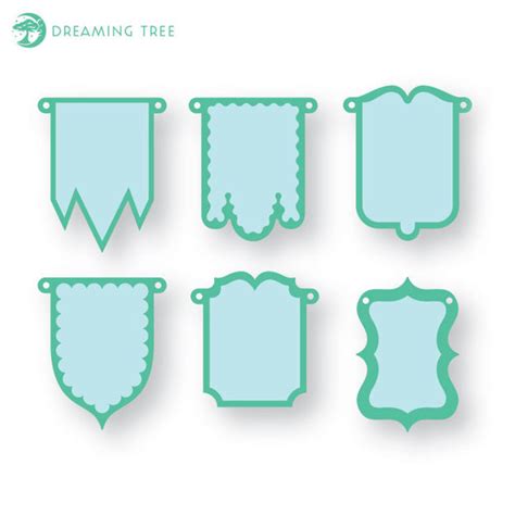 Banners (Free SVG) - SVG Files For Cricut and Silhouette - 3DSVG.com