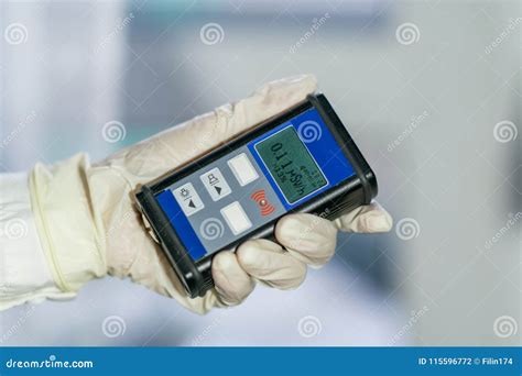 Man Checking Radiation with Geiger Counter Stock Photo - Image of ...