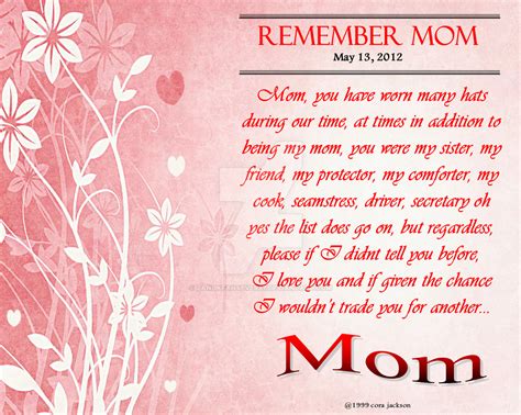 Remember Mom by ZandKfan4ever57 on DeviantArt