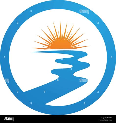 River Logo Template vector icon illustration Stock Vector Image & Art - Alamy