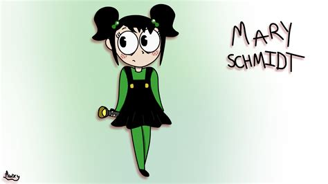 Cartoon artwork of Mary Schmidt from Five Nights at Candy's 3! Took ...