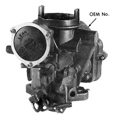 Holley Carburetor Numerical Index