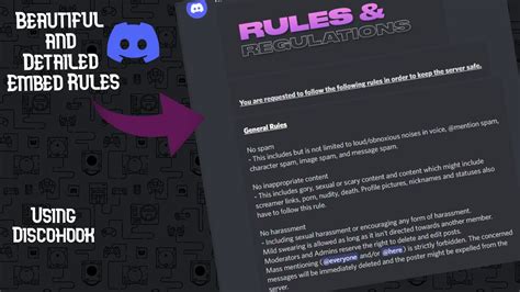 Aesthetic Rules Template Discord Printable Templates | Hot Sex Picture