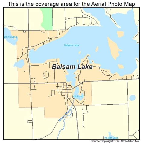 Aerial Photography Map of Balsam Lake, WI Wisconsin