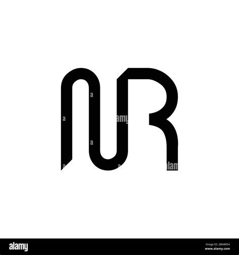 Initial Letter NR Logo Design Vector Template. Creative Abstract NR ...