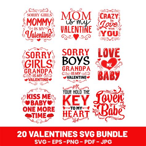 Valentine Quotes SVG Bundle - MasterBundles