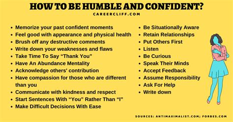 16 Tricks To Learn How To Be Humble & Confident - CareerCliff