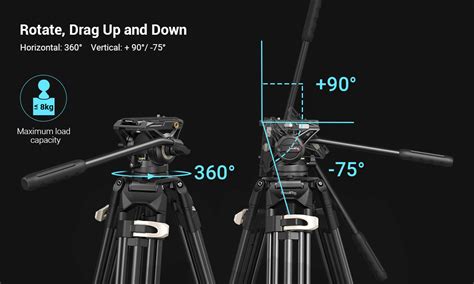 Heavy-Duty Fluid Head Tripod AD-01