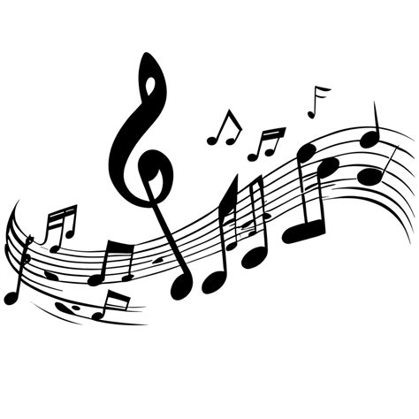 Music notes black and white icon clipart transparent background 24029938 PNG