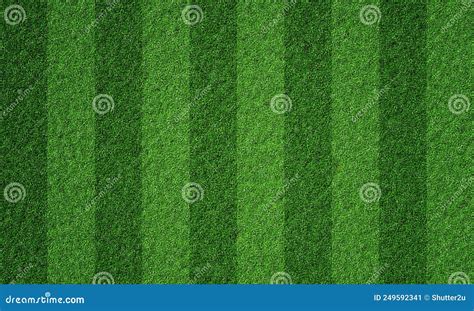 Soccer Field in Football Stadium with Line Grass Pattern. Sport Background and Athletic ...