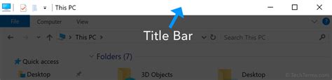 Title Bar Definition - What is a title bar?