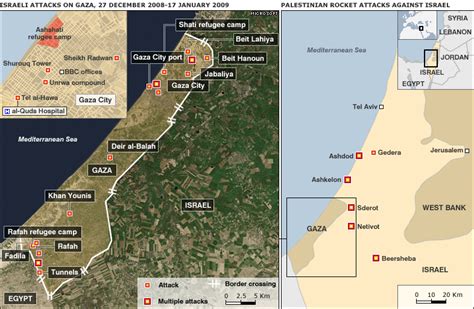 BBC NEWS | Middle East | Gaza conflict map