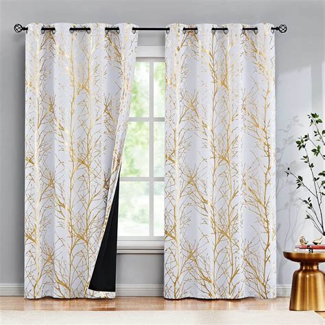 A Glittery Gold Rush: 7 Bright White and Gold Curtains!