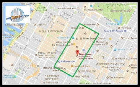 Image result for free printable map of times square | Nyc map, Nyc ...