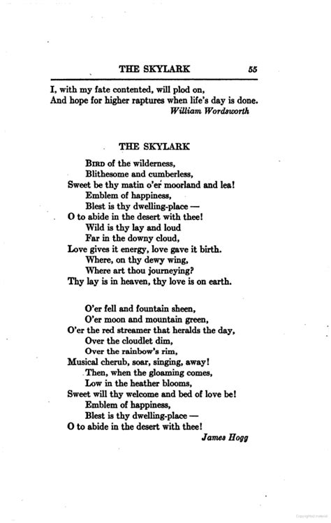 The Skylark James Hogg #poetry http://annabelchaffer.com/ | A POEM FOR THE HEART | Pinterest ...