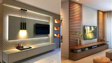 Top 100 Modern Living Room TV Cabinet Design 2024 TV Wall Unit | Home Interior Wall Decorating ...