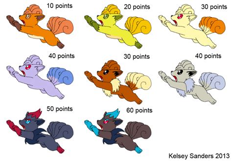 Vulpix Adoptables by KelseyEdward on DeviantArt