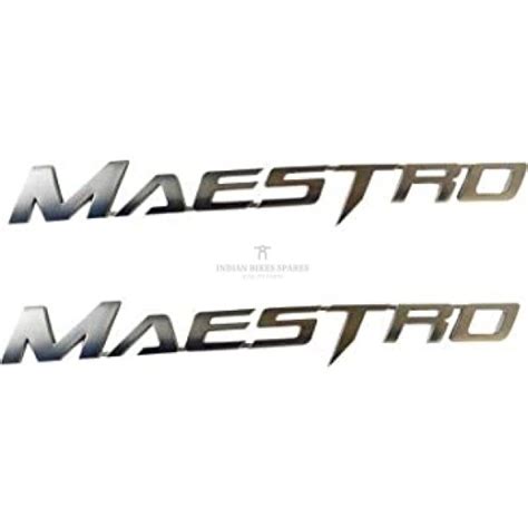 Sticker Monogram/emblem Set-hero Maestro - Indian Bikes Spares