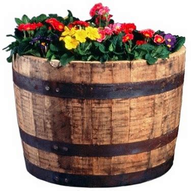 Whiskey Barrel Planter