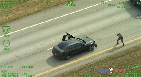 Texas Police Helicopter Video Captures Shootouton Highway