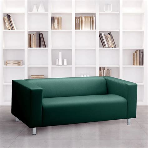 Green Velvet IKEA KLIPPAN Loveseat Slip Cover in 2021 | Ikea sofa ...