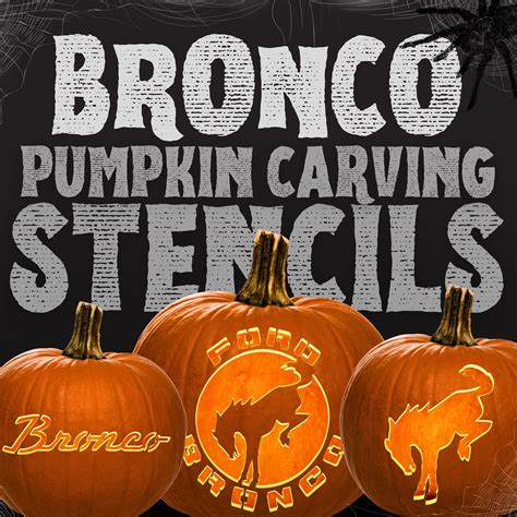 FREE - Bronco Pumpkin Carving Stencils 🎃 | Bronco6G - 2021+ Ford Bronco & Bronco Raptor Forum ...