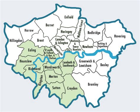 South West London Map