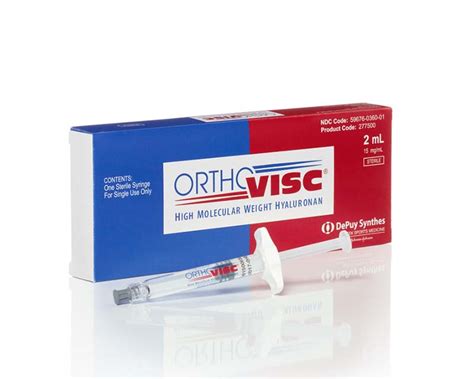 Orthovisc - Hyaluronic Acid Viscosupplement Treatment For OA Pain - Anika