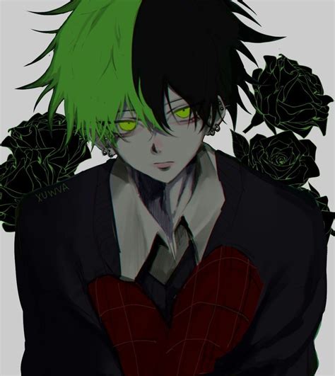 Pin on Green anime arts.