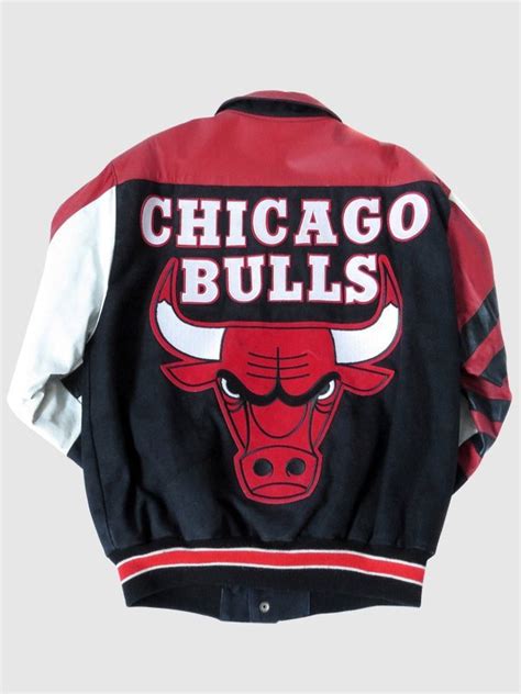 Chicago Bulls Leather Jacket | Vintage 90's NBA STARTER Jacket