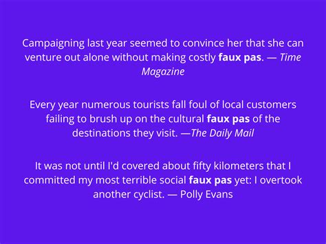 What is a Faux Pas? Definition and Examples - BusinessWritingBlog