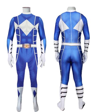 Kids Adults Super Sentai Kyoryu Sentai Zyuranger rangers Cosplay Costumes Bits Ranger Bodysuit ...