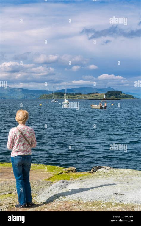 Shuna island from port appin scotland hi-res stock photography and ...