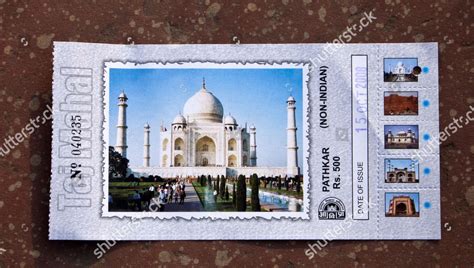 Entry Ticket Foreign Visitor Taj Mahal Editorial Stock Photo - Stock ...