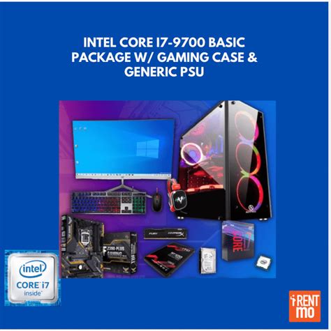 INTEL CORE i7-9700 BASIC PACKAGE W/ GAMING CASE & Generic PSU - Buy ...