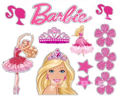 Barbie Edible Cupcake Toppers