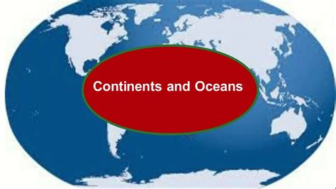 Map Of 7 Continents And 5 Oceans