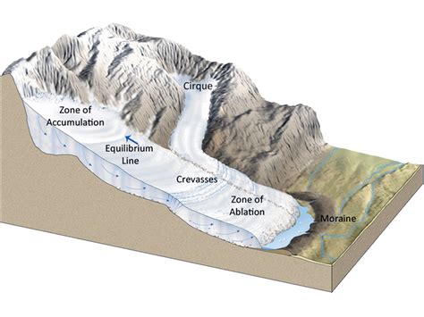 Anatomy of a glacier | Geography revision, Geology, Geography