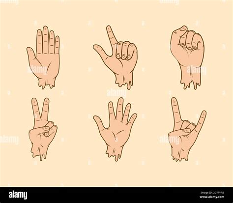 Little finger left hand Stock Vector Images - Alamy