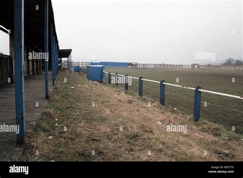 General view of Langley Park FC Football Ground, Low Moor Road Stadium, Langley Park, County ...