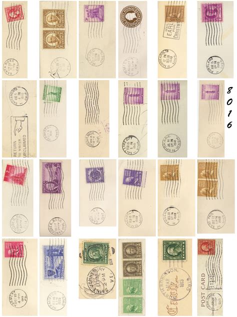 Vintage Stamp Cancellations Mini 24 Free Stock Photo - Public Domain Pictures