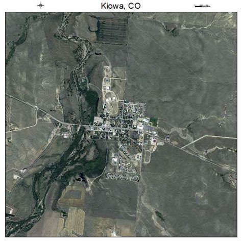 Aerial Photography Map of Kiowa, CO Colorado