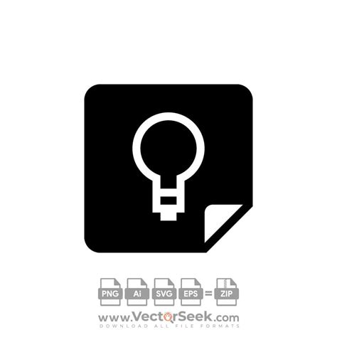 Black Google Keep Icon Vector - (.Ai .PNG .SVG .EPS Free Download)