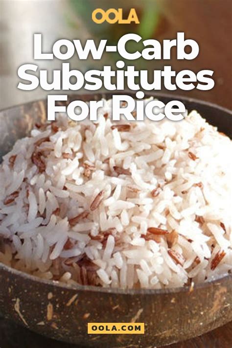 Low-Carb Substitutes For Rice | Carb substitutes, Low carb side dishes, Low carb rice