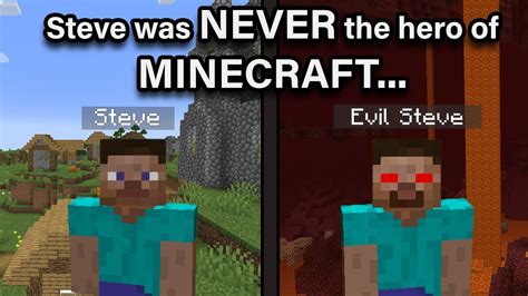 Minecraft but STEVE is the VILLAIN - YouTube