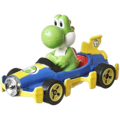 Y31 Hot Wheels MARIOKART Character Cars Green Yoshi B Dasher Diecast ...