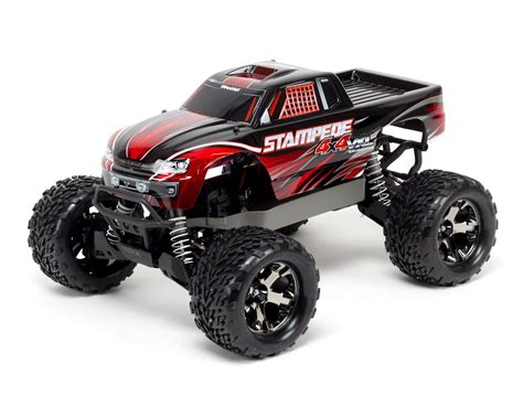 Traxxas 670864T3 1:10 Stampede 4X4 VXL, RTR, TSM, w/o Module, Red ...